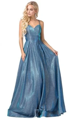 Dancing Queen - 2611 Sweetheart Lace Up Back Metallic Jersey Gown 13 Dancing Queen - 2611 Sweetheart Lace Up Back Metallic Jersey Gown