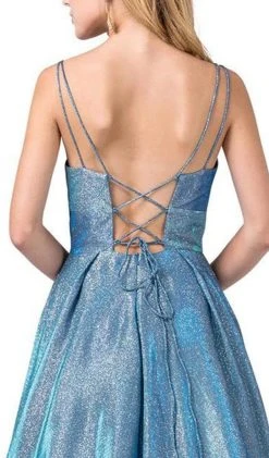 Dancing Queen - 2611 Sweetheart Lace Up Back Metallic Jersey Gown 12 Dancing Queen - 2611 Sweetheart Lace Up Back Metallic Jersey Gown