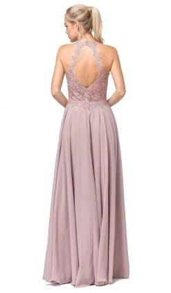 Dancing Queen - 2621 Embroidered Deep V-neck A-line Gown Formal Gowns 7 Dancing Queen - 2621 Embroidered Deep V-neck A-line Gown Formal Gowns