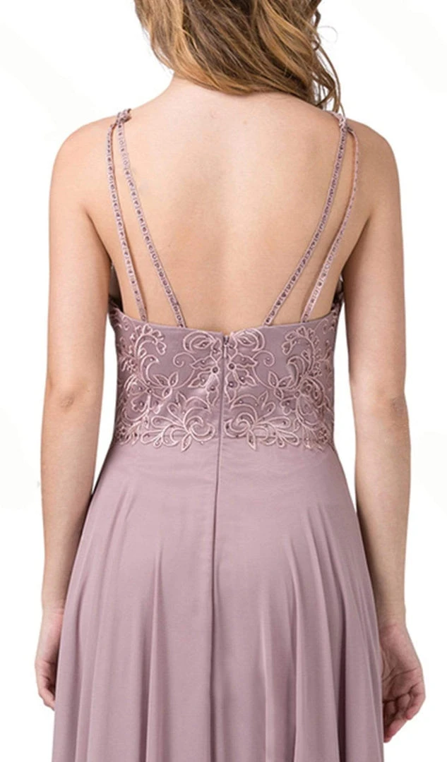 Formal Gowns Dancing Queen - 2678 Beaded Halter A-Line Prom Dress 6 Formal Gowns Dancing Queen - 2678 Beaded Halter A-Line Prom Dress