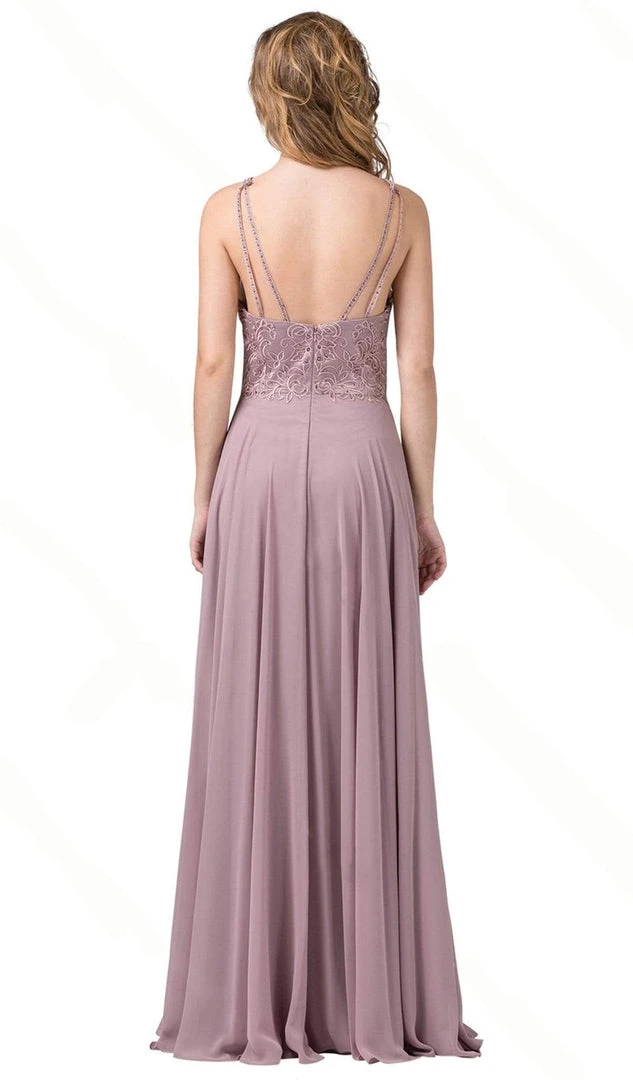 Formal Gowns Dancing Queen - 2678 Beaded Halter A-Line Prom Dress 4 Formal Gowns Dancing Queen - 2678 Beaded Halter A-Line Prom Dress