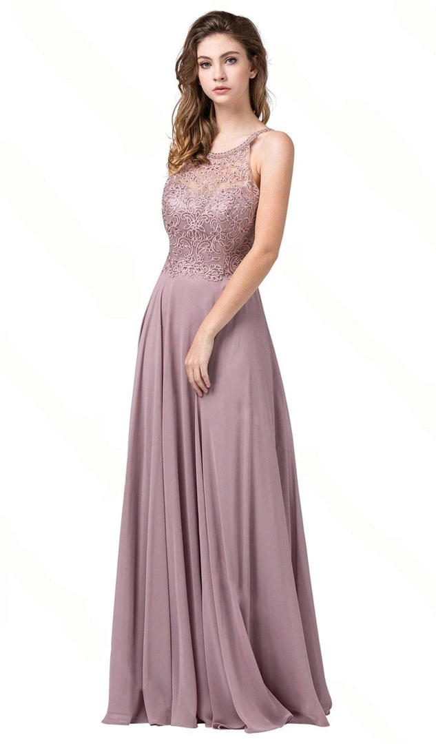 Formal Gowns Dancing Queen - 2678 Beaded Halter A-Line Prom Dress 3 Formal Gowns Dancing Queen - 2678 Beaded Halter A-Line Prom Dress
