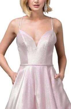 Dancing Queen - 2859 Sleeveless Deep V-neck Ballgown