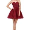 Dancing Queen - 3014 Strapless Embellished Sweetheart Homecoming Dress