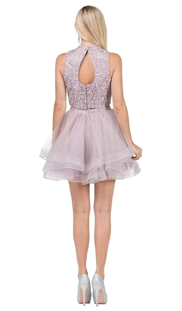 Dancing Queen - 3042 Two Piece Floral Embroidered Homecoming Dress Prom Dresses 8 Dancing Queen - 3042 Two Piece Floral Embroidered Homecoming Dress Prom Dresses