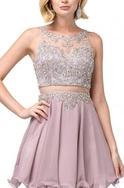 Dancing Queen - 3052 Embellished Halter A-line Cocktail Dress 7 Dancing Queen - 3052 Embellished Halter A-line Cocktail Dress