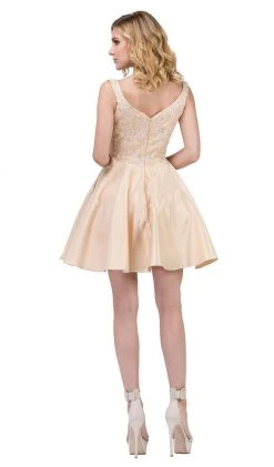 Dancing Queen - 3057 Beaded Lace Sweetheart A-line Homecoming Dress Cocktail Dresses