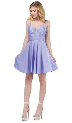 Cocktail Dresses Dancing Queen - 3059 Sleek Pleated Surplice Homecoming Dress 16 Cocktail Dresses Dancing Queen - 3059 Sleek Pleated Surplice Homecoming Dress