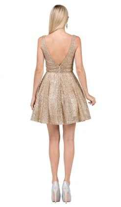 Dancing Queen - 3086 Illusion Cutout Sleeveless V Neckline Party Dress 13 Dancing Queen - 3086 Illusion Cutout Sleeveless V Neckline Party Dress