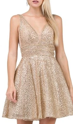 Dancing Queen - 3086 Illusion Cutout Sleeveless V Neckline Party Dress 14 Dancing Queen - 3086 Illusion Cutout Sleeveless V Neckline Party Dress