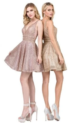 Dancing Queen - 3086 Illusion Cutout Sleeveless V Neckline Party Dress 18 Dancing Queen - 3086 Illusion Cutout Sleeveless V Neckline Party Dress