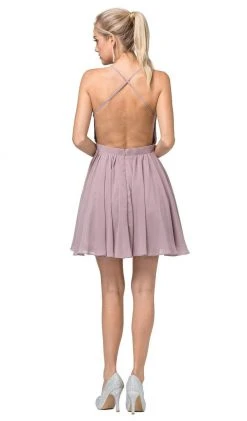 Cocktail Dresses Dancing Queen - 3089 Embroidered V-neck A-line Cocktail Dress 7 Cocktail Dresses Dancing Queen - 3089 Embroidered V-neck A-line Cocktail Dress