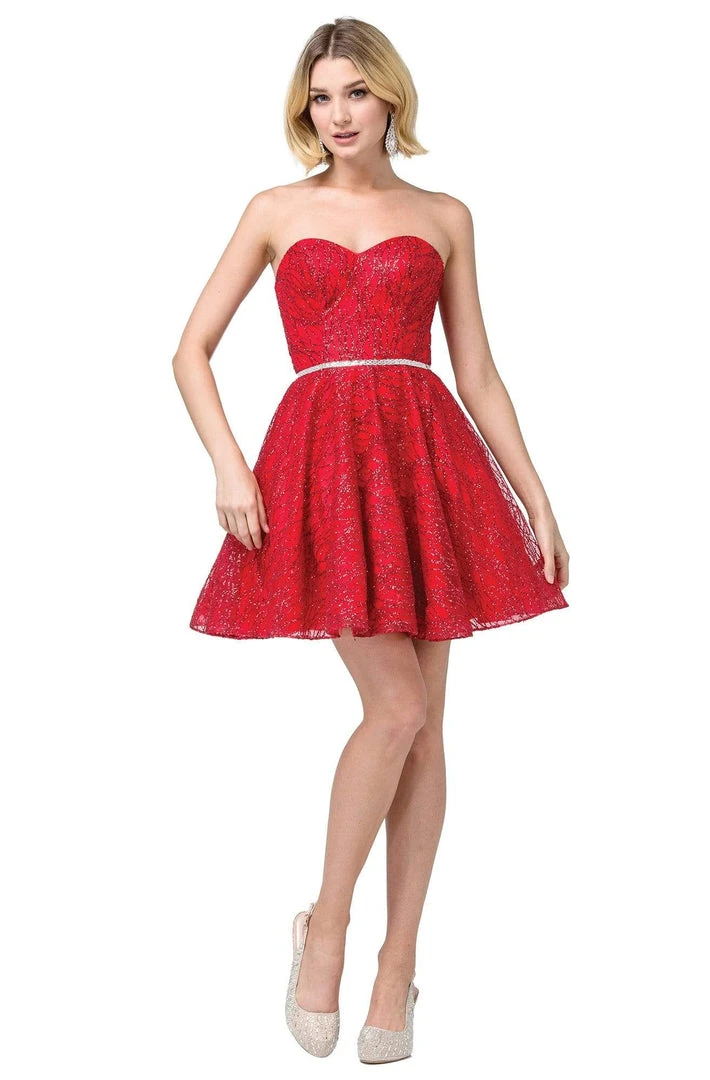 Cocktail Dresses Dancing Queen - 3136 Embellished Strapless Sweetheart A-line Dress 6 Cocktail Dresses Dancing Queen - 3136 Embellished Strapless Sweetheart A-line Dress
