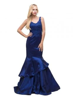 Formal Gowns Dancing Queen 9457 Sleeveless V-Neck Mermaid Evening Dress