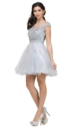 Cocktail Dresses Dancing Queen - 9489 Lace Applique A-line Cocktail Dress