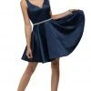 Cocktail Dresses Dancing Queen - 9504 Sleeveless Sweetheart Satin Bejeweled Cocktail Dress