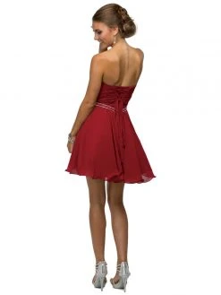 Cocktail Dresses Dancing Queen Crisscrossed Sweetheart A-Line Dress 9581 5 Cocktail Dresses Dancing Queen Crisscrossed Sweetheart A-Line Dress 9581