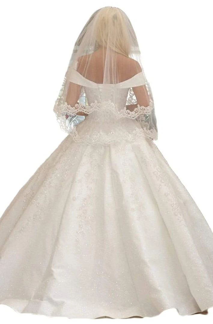 Dancing Queen - Embellished Off-Shoulder Ballgown 158 - 1 Pc Off White In Size M Available 4 Dancing Queen - Embellished Off-Shoulder Ballgown 158 - 1 Pc Off White In Size M Available