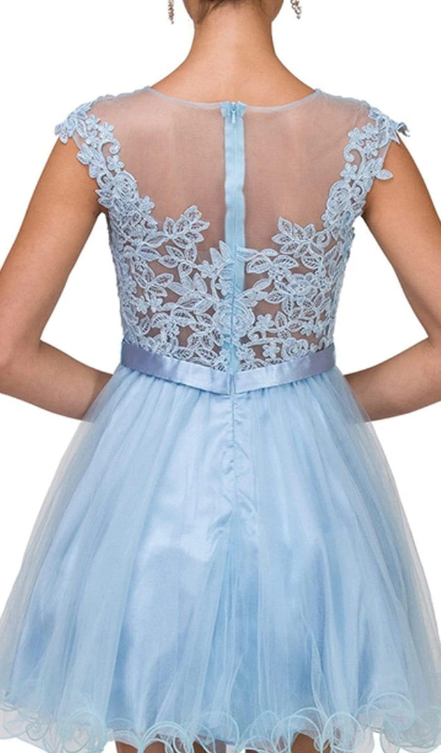 Dancing Queen - Illusion Jewel Floral A Line Cocktail Dress 2153 - 1 Pc Bugundy In Size L Available Cocktail Dresses 6 Dancing Queen - Illusion Jewel Floral A Line Cocktail Dress 2153 - 1 Pc Bugundy In Size L Available Cocktail Dresses