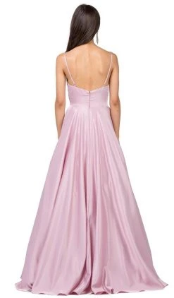 Formal Gowns Dancing Queen - Ruched Sweetheart Pleated Prom Gown 2339 - 1 Pc Dusty Pink In Size XS Available