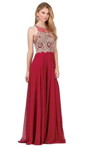 Formal Gowns Dancing Queen - Sleeveless Illusion Jewel Lace Ornate Prom Gown 2234 - 2 Pcs Blush In Size XS And 3XL Available 9 Formal Gowns Dancing Queen - Sleeveless Illusion Jewel Lace Ornate Prom Gown 2234 - 2 Pcs Blush In Size XS And 3XL Available