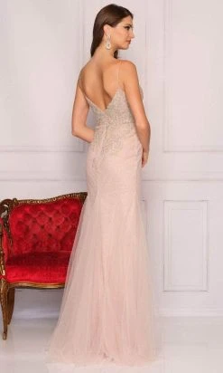 Formal Gowns Dave & Johnny A10388 - Embellished Bodice Plunging Neck Prom Dress 9 Formal Gowns Dave & Johnny A10388 - Embellished Bodice Plunging Neck Prom Dress