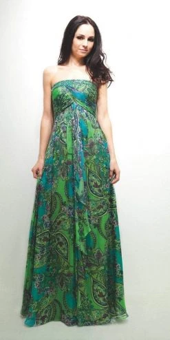 Decode 1.8 - 181508 Beaded And Printed Chiffon A-line Dress Formal Gowns