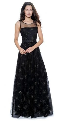 Decode 1.8 - 182171 Illusion Scoop Sleeveless Evening Gown