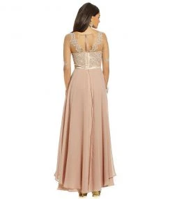 Formal Gowns Decode 1.8 - 182825 Illusion Long Sleeve Layered Chiffon Dress - 1 Pc. Mauve In Size 4 Available 6 Formal Gowns Decode 1.8 - 182825 Illusion Long Sleeve Layered Chiffon Dress - 1 Pc. Mauve In Size 4 Available