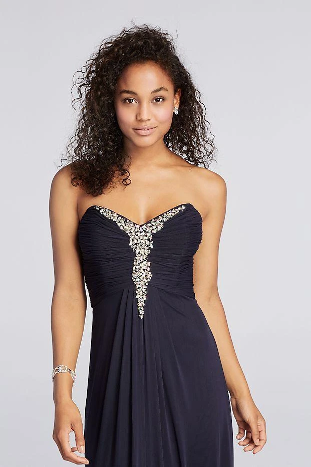 Decode 1.8 - 182934 Embellished Strapless Ruched Dress With Slit Formal Gowns 5 Decode 1.8 - 182934 Embellished Strapless Ruched Dress With Slit Formal Gowns