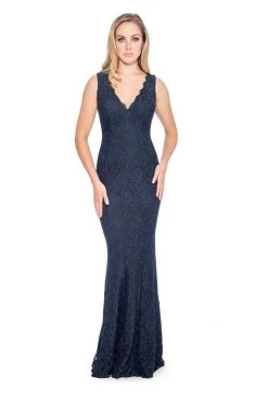 Decode 1.8 - 183626 Allover Lace V Neck Sheath Dress Formal Gowns 10 Decode 1.8 - 183626 Allover Lace V Neck Sheath Dress Formal Gowns