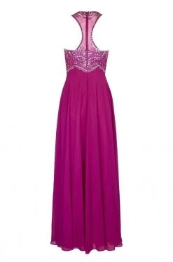 Formal Gowns Decode 1.8 - 184057 Beaded Embellished Racerback Flowy Evening Gown 10 Formal Gowns Decode 1.8 - 184057 Beaded Embellished Racerback Flowy Evening Gown