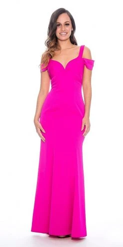 Formal Gowns Decode 1.8 - 184061 Cold Shoulder Sweetheart Jersey Evening Dress