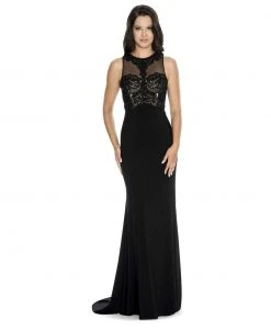 Decode 1.8 - 184116 Sleeveless Jewel Illusion Evening Dress Formal Gowns