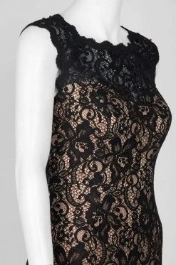 Formal Gowns Decode 1.8 - 184118 Allover Lace Gown With Cut Out Back