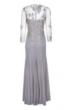 Decode 1.8 - 184244 Floral Embroidered Jersey Trumpet Dress Formal Gowns