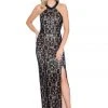 Decode 1.8 - 184400 Sequined Halter Dress With Back Cutouts Formal Gowns