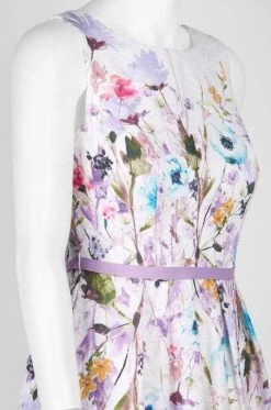 Decode 1.8 - 184552 French Floral Printed A-Line Long Dress