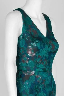 Formal Gowns Decode 1.8 - 184659 Floral Print Jacquard Trumpet Dress