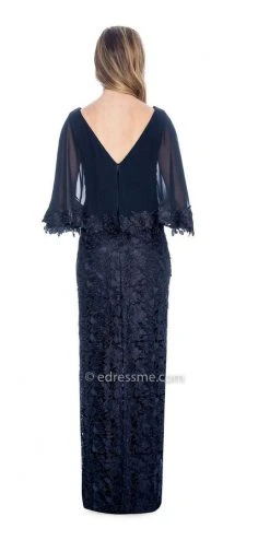 Formal Gowns Decode 1.8 - 184667 Floral Lace Embroidered Column Dress 8 Formal Gowns Decode 1.8 - 184667 Floral Lace Embroidered Column Dress