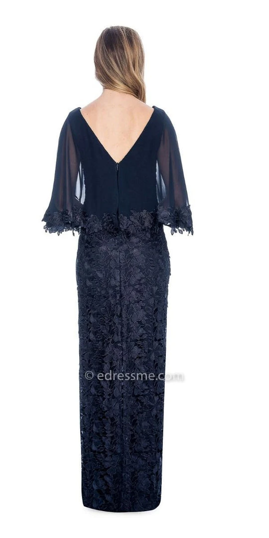 Formal Gowns Decode 1.8 - 184667 Floral Lace Embroidered Column Dress 4 Formal Gowns Decode 1.8 - 184667 Floral Lace Embroidered Column Dress