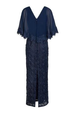 Formal Gowns Decode 1.8 - 184667 Floral Lace Embroidered Column Dress 10 Formal Gowns Decode 1.8 - 184667 Floral Lace Embroidered Column Dress