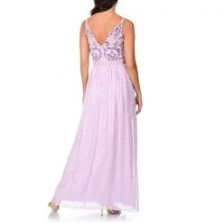 Decode 1.8 - Braided Strap Bedazzled Chiffon Gown 182303