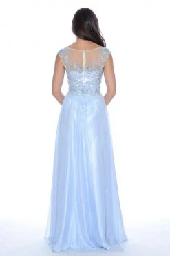 Decode 1.8 - Cap Sleeves Embellished Bodies A-Line Gown 182891