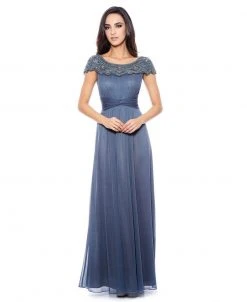 Decode 1.8 - Embellished Ruched Gown 182752SM