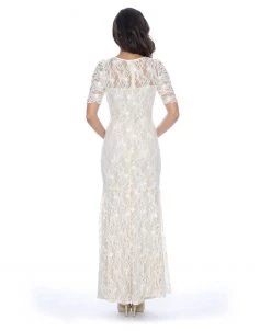 Decode 1.8 - Half Sleeve Floral Lace Sheath Dress 182949