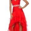 Decode 1.8 - Jeweled Waist High Low Sweetheart Dress 182487 Formal Gowns