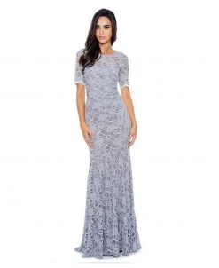 Decode 1.8 - Scalloped Lace Illusion Dress 182415X