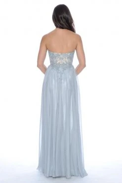 Formal Gowns Decode 1.8 - Strapless Lace Bodies A-Line Gown 182889