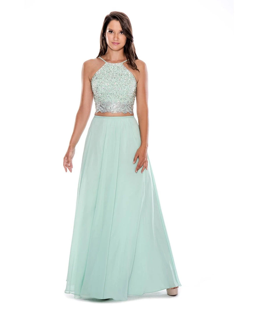 Decode 1.8 - Two-Piece Embellished Halter Neck Dress 182942 3 Decode 1.8 - Two-Piece Embellished Halter Neck Dress 182942